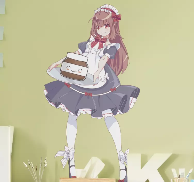 Gyvūnų lipdukas miela tarnaitė aptarnaujanti - „Tenstickers“