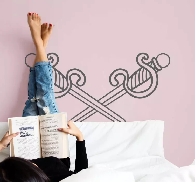 Gyvūnų lipdukas persikertančių ašmenų išdėstymas - „Tenstickers“