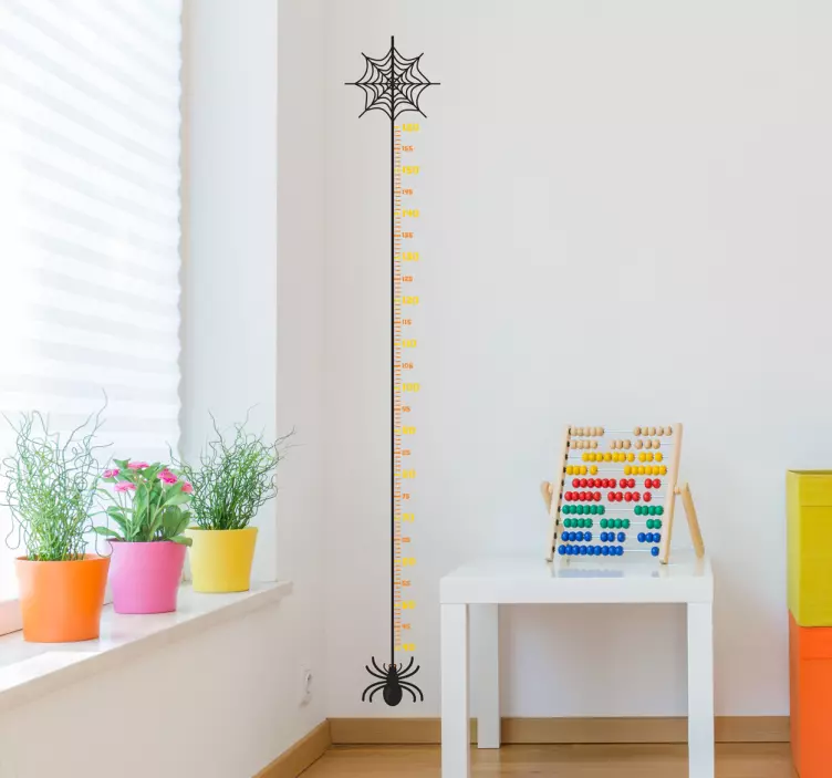 Helovinas-voras, vaikų ūgio lentelė, ant sienos - „Tenstickers“