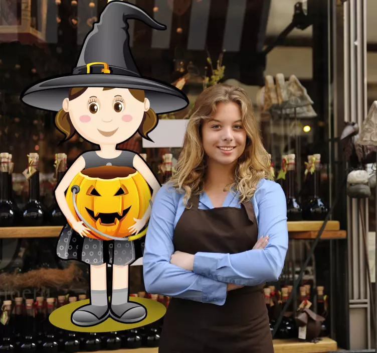 Helovino mergaitės animuotasis paveiksliukas - „Tenstickers“