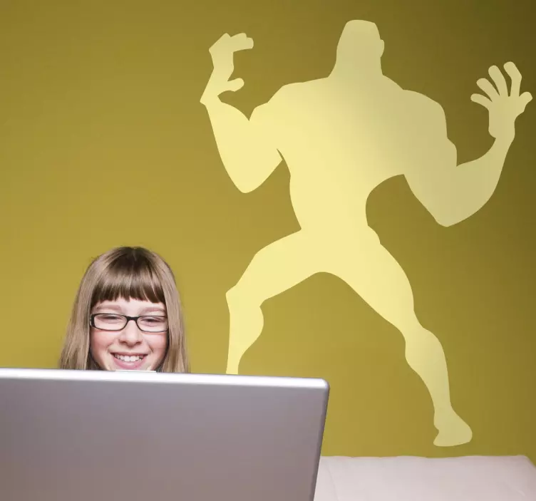 Herojiška silueto figūra gyvūnų lipdukas - „Tenstickers“