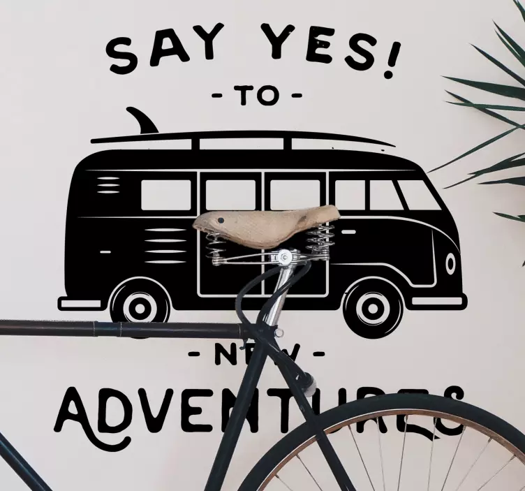 Hipiško furgono automobilio vinilo lipdukas - „Tenstickers“