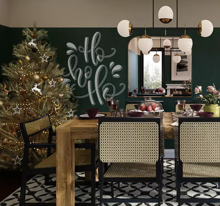 Hohoho kalėdų senelio lipdukas - „Tenstickers“