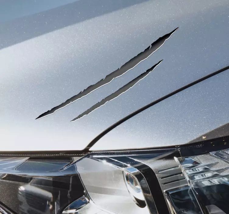 įbrėžimo efekto automobilio animuotasis paveiksliukas - „Tenstickers“