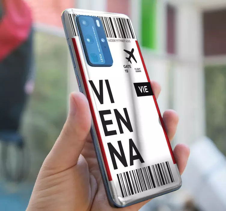 Vienos įlaipinimo bilietas Huawei lipdukas - „Tenstickers“