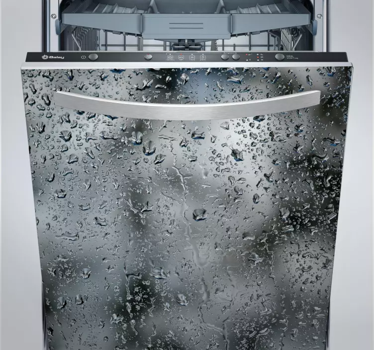 Indų ploviklio lietpalčių lipdukas - „Tenstickers“