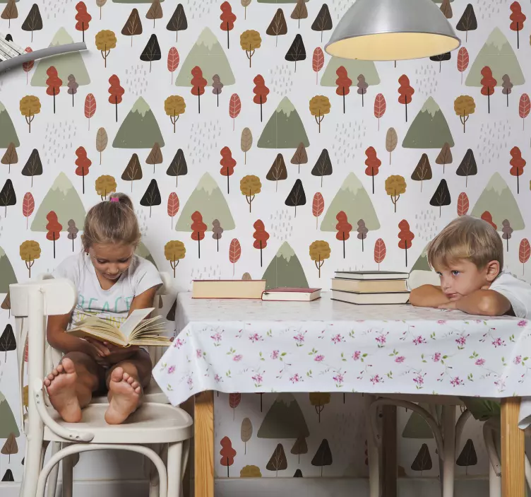 įnoringi medžių raštai gamtos lipdukas - „Tenstickers“