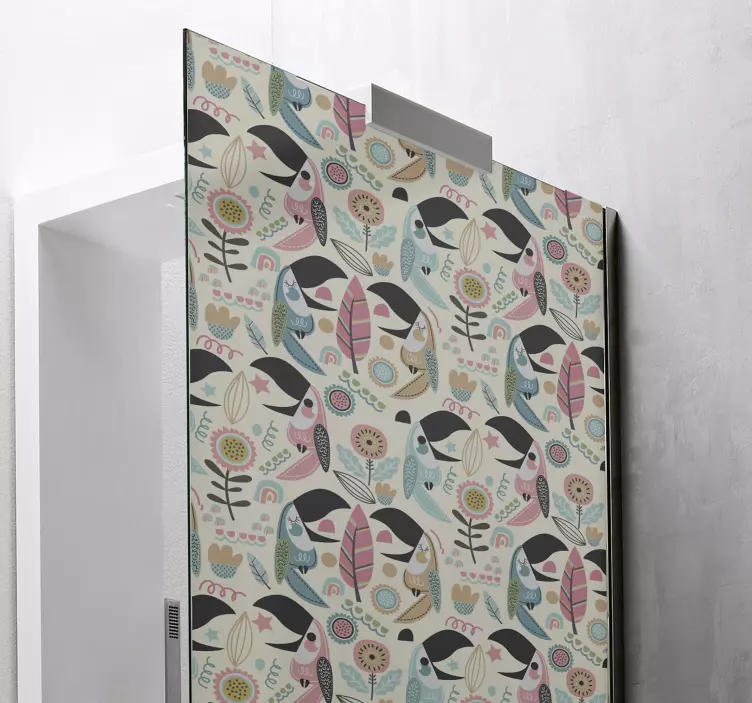 įnoringi paukščių raštai dušo lipdukas - „Tenstickers“