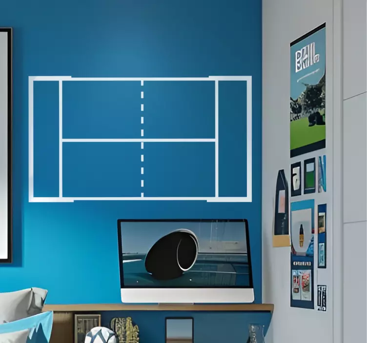 Irklentės aikštelė sporto sienos lipdukas - „Tenstickers“