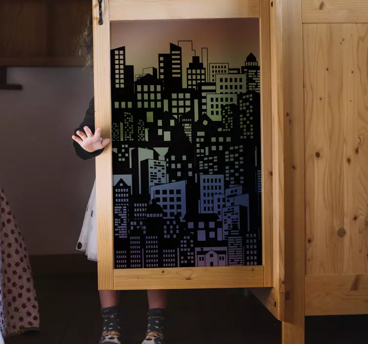 įvairiaspalvių spintelių baldų lipdukas - „Tenstickers“