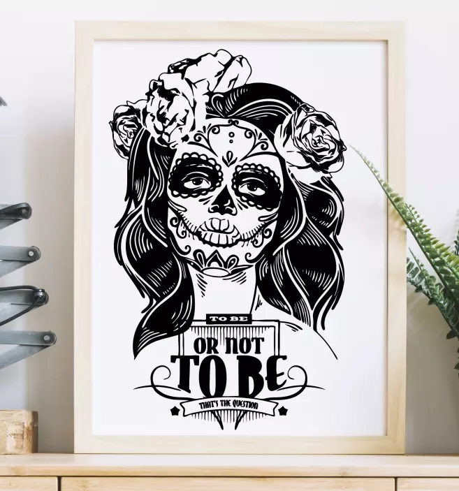 Nuostabus jaunystės būti ar nebūti sienos lipdukas - „Tenstickers“