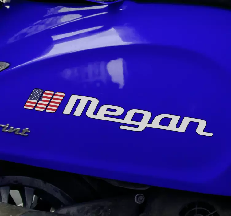 Jav užsakomoji vėliava motociklo lipdukas - „Tenstickers“