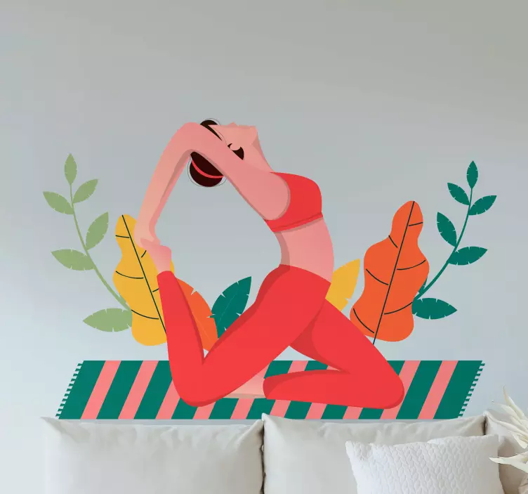 Jogos pozos iliustracija grožio lipdukas - „Tenstickers“