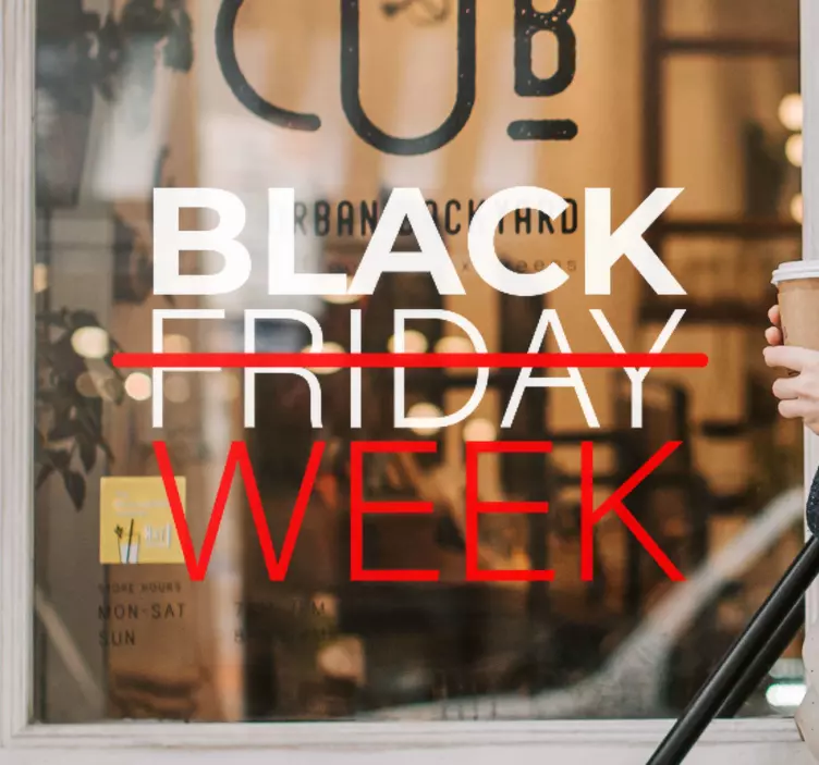 Juodąjį penktadienį lipdukas akcijos savaitė - „Tenstickers“