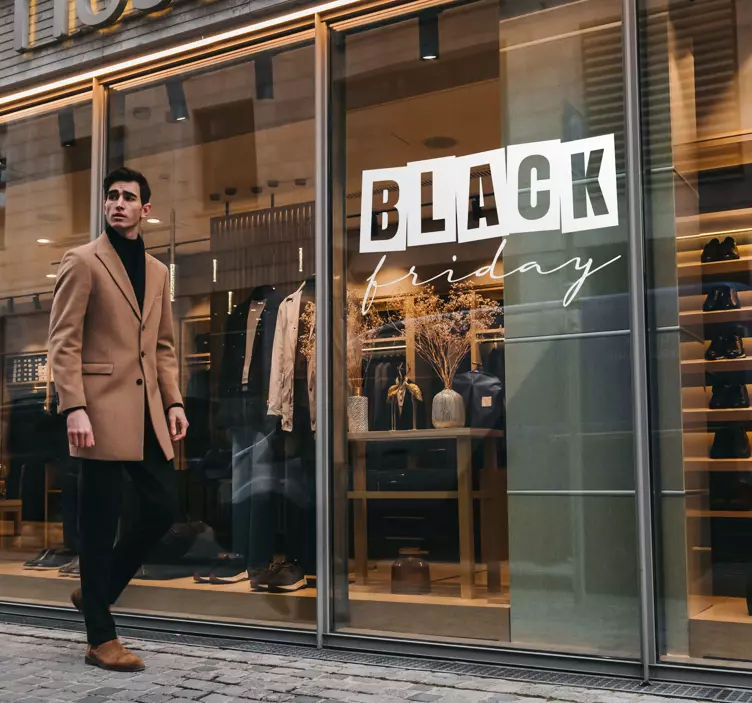 Juodojo penktadienio parduotuvės išpardavimų lipdukas - „Tenstickers“