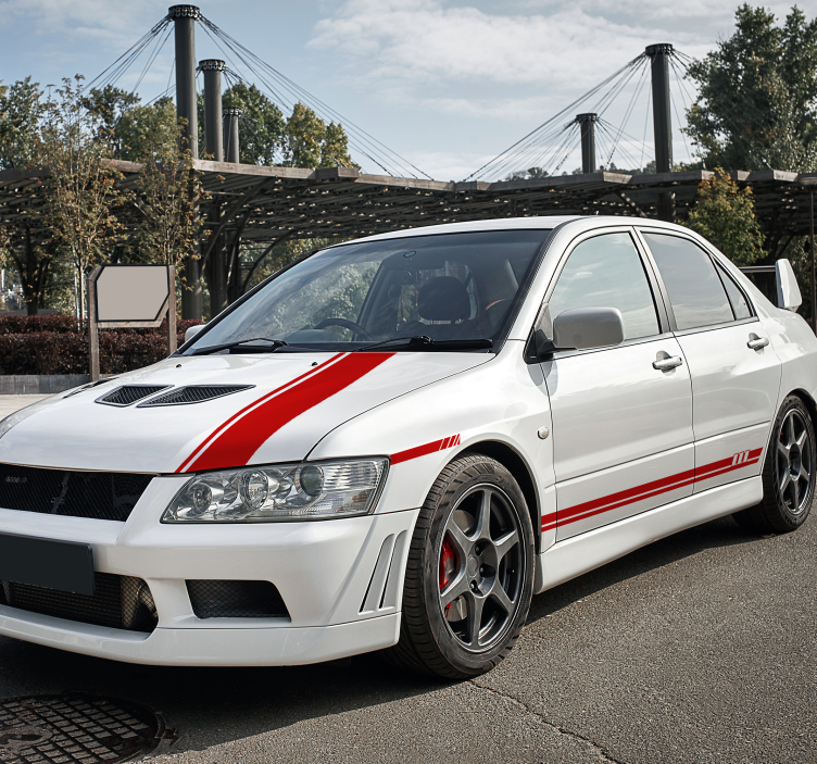 Juostelės 5 vnt. Komplekte Lipdukai automobiliams - „Tenstickers“