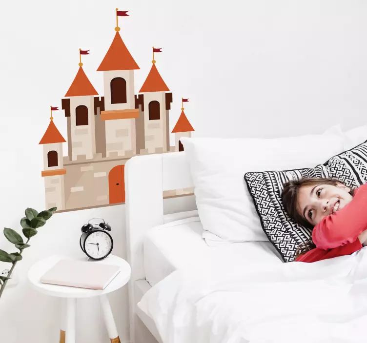 Kaimiškos pilies eskizo vaikams animuotasis paveiksliukas - „Tenstickers“