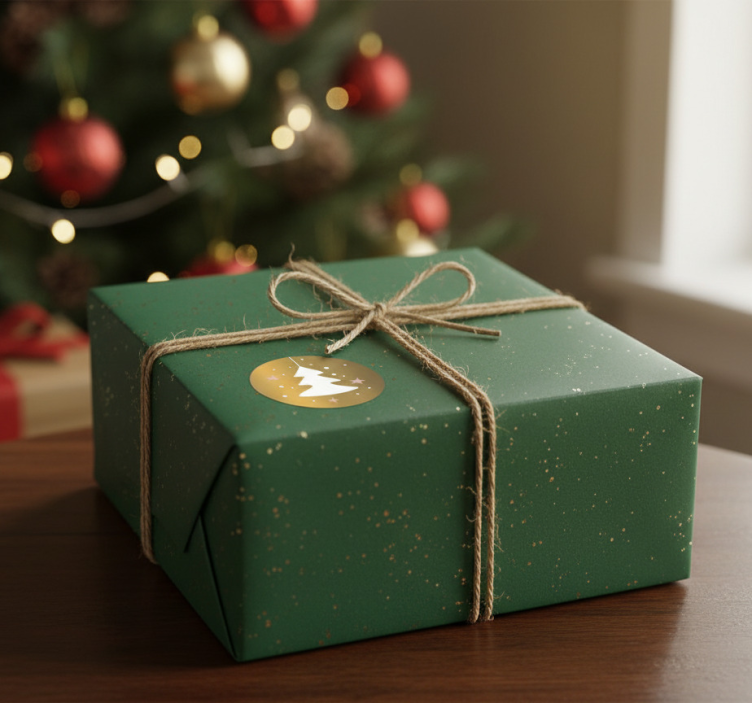 Kalėdinės sienų lipdukas dovanoms - „Tenstickers“