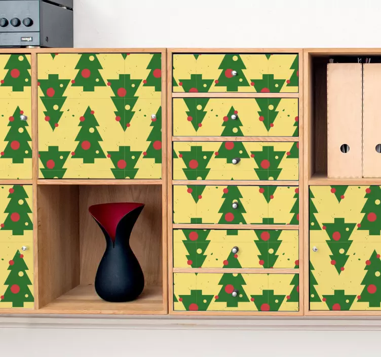 Kalėdų eglutės raštas renginio lipdukas - „Tenstickers“