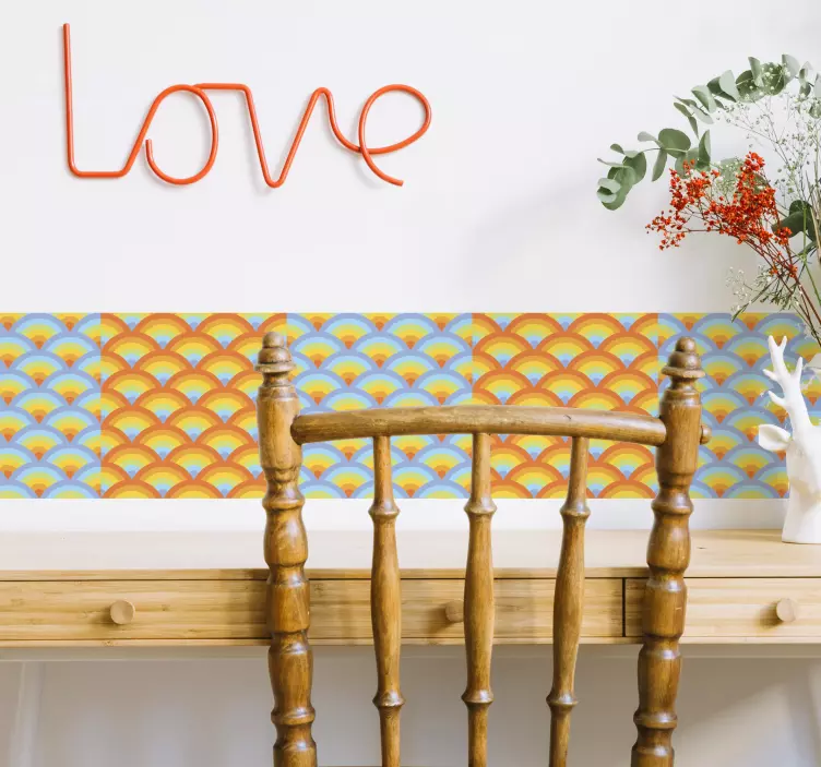 Kaleidoskopo sienos rėmelis - „Tenstickers“