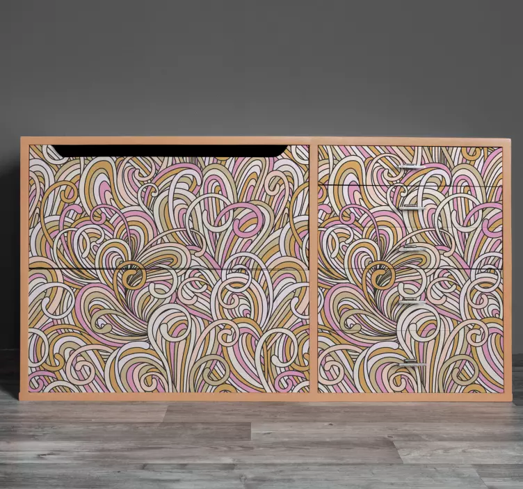 Kallax abstrakčių baldų lipdukas - „Tenstickers“