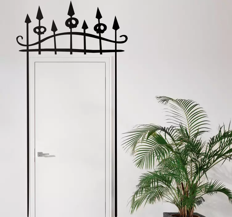 Kapinių vartų helovino lipdukas - „Tenstickers“