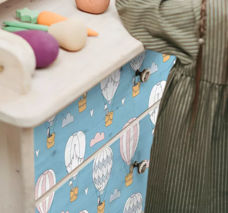 Oro balionų baldų lipdukas - „Tenstickers“