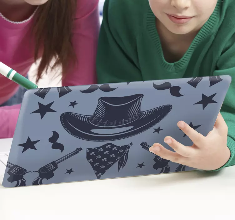 Kaubojų aksesuarai Nešiojamojo kompiuterio lipdukas - „Tenstickers“