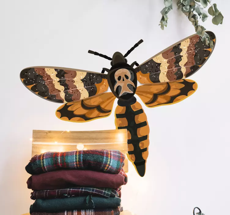 Kaukolės sfinkso vabzdžio animuotasis paveiksliukas - „Tenstickers“