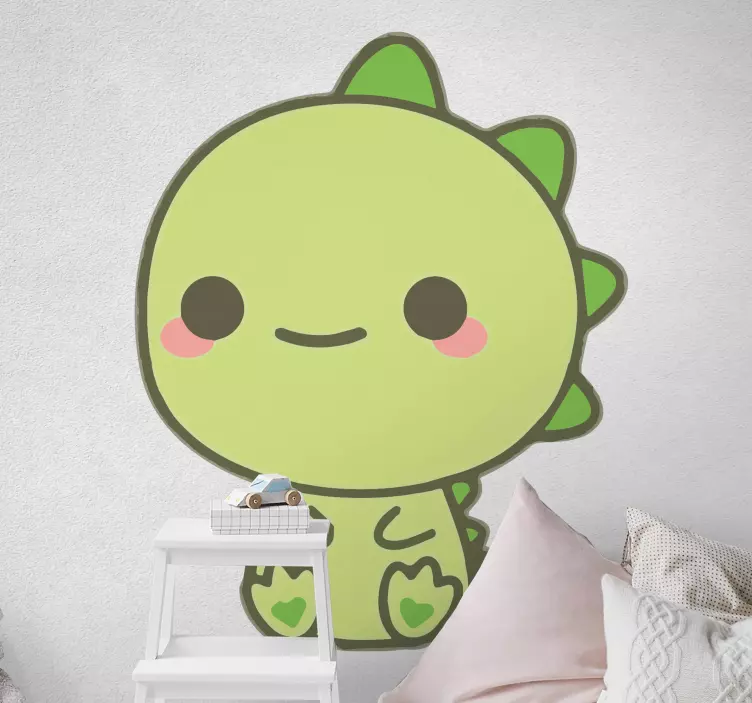 Kawaii dinozaurų vaikų drakono sienos lipdukas - „Tenstickers“