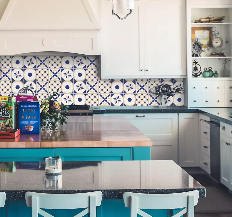 Keraminių plytelių sienos lipdukas - „Tenstickers“