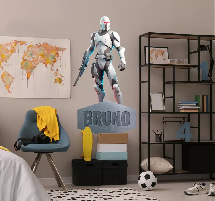 Kiberio karys vaizdo žaidimų sienų lipdukas - „Tenstickers“