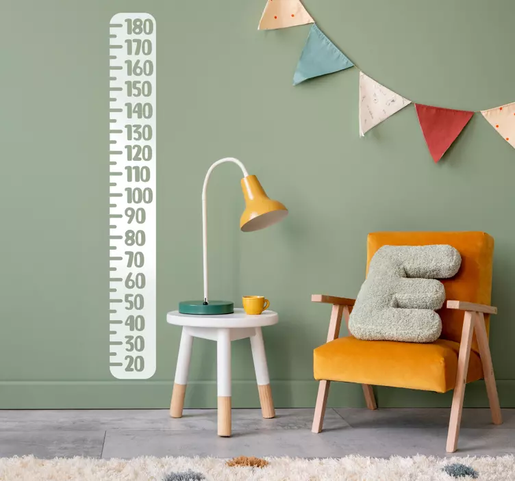 Klasikinis metro aukščio diagramos lipdukas - „Tenstickers“