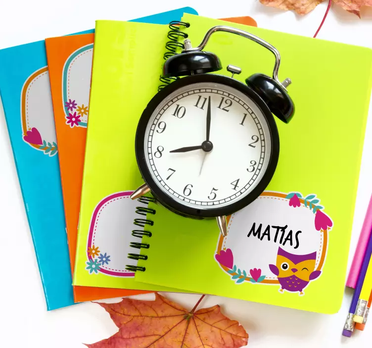 Knygų ir užrašų knygelių etiketės - „Tenstickers“