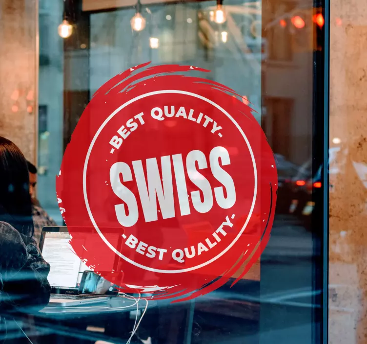 Kokybės ženklo emblema lipdukas vitrinoms - „Tenstickers“