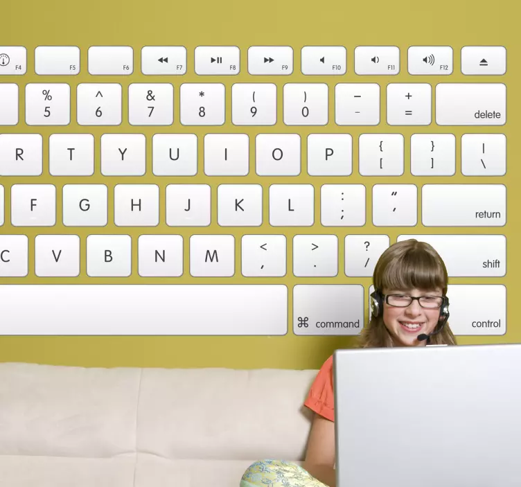 Kompiuterio klaviatūros lipdukas - „Tenstickers“