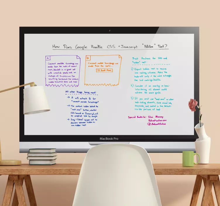 Kompiuterio lentos lipdukas verslo lipdukas - „Tenstickers“