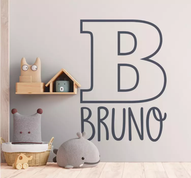 Kontūro vardo suasmenintas lipdukas - „Tenstickers“