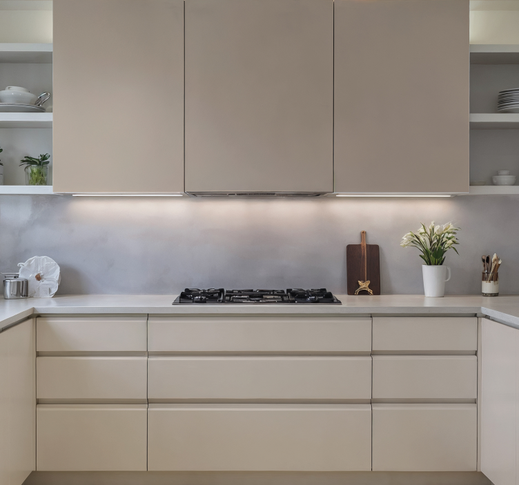 Kreminės spalvos lakštas virtuvės lipdukas - „Tenstickers“