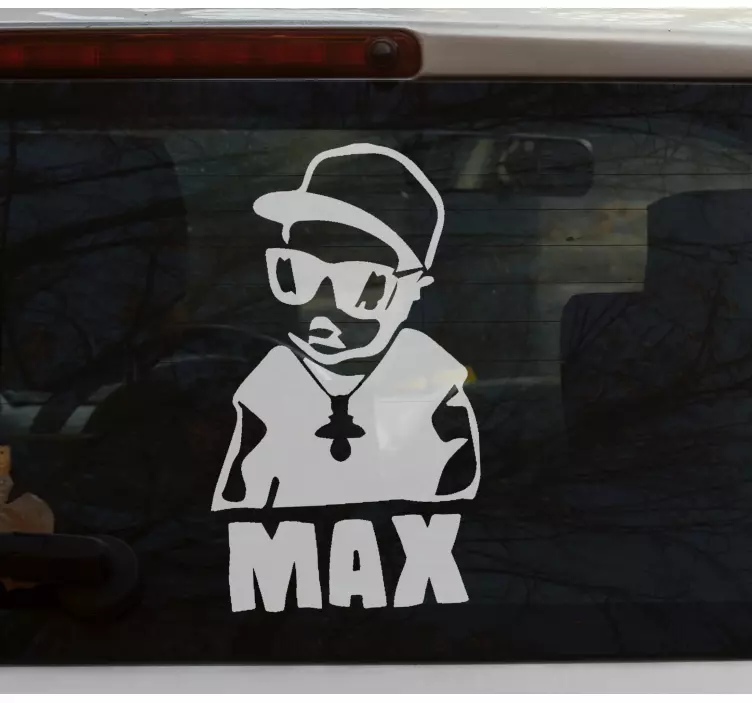 Kūdikio laive lipdukas stilingo personažo siluetas - „Tenstickers“