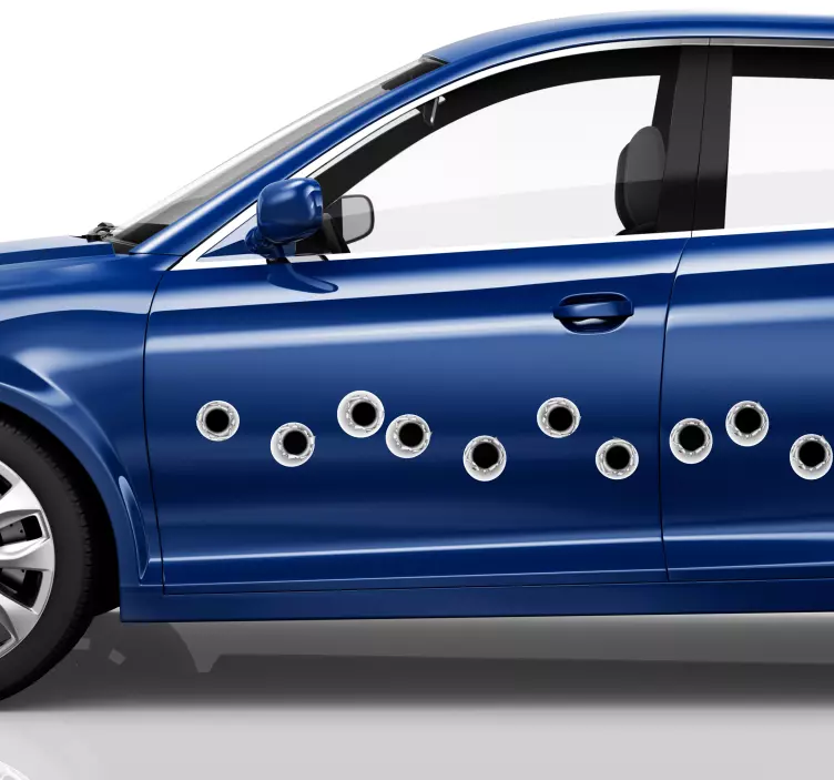 Kulkos skylių transporto priemonės lipdukas - „Tenstickers“