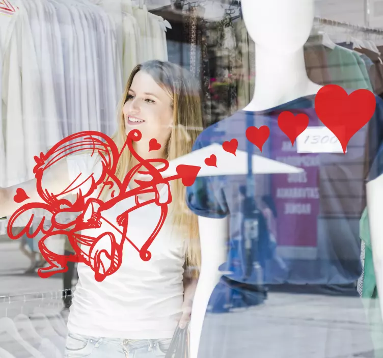 Kupidono strėlės valentino dienos animuotasis paveiksliukas - „Tenstickers“