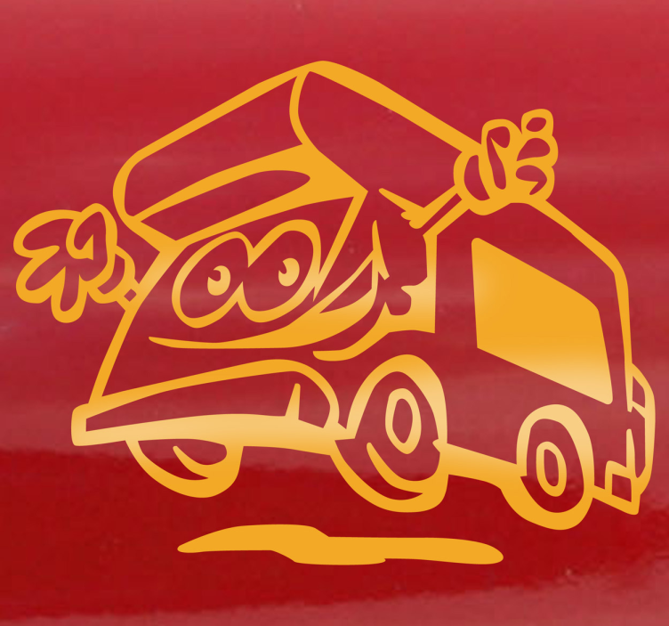 Laimingas karavano dekoratyvinis lipdukas - „Tenstickers“