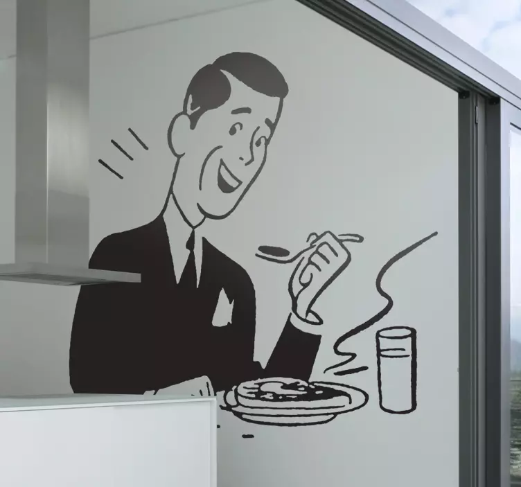 Laimingo patiekalo animuotasis paveiksliukas - „Tenstickers“