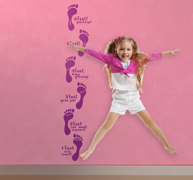 Laiptelių aukščio lentelė vaikams - „Tenstickers“