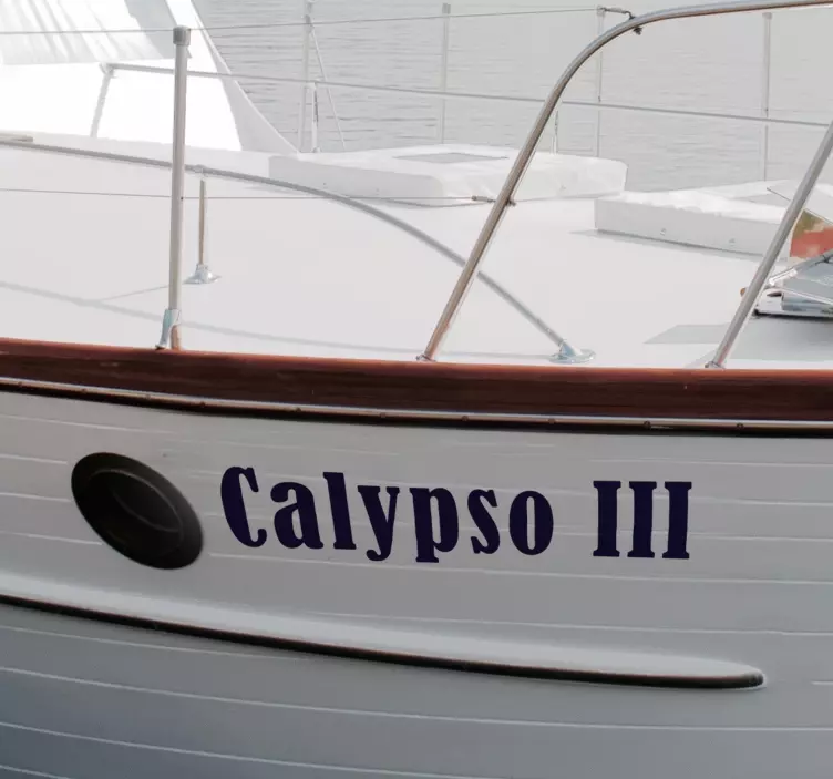 Laivo pavadinimasLaivo vardas Jūrinės lipdukas - „Tenstickers“