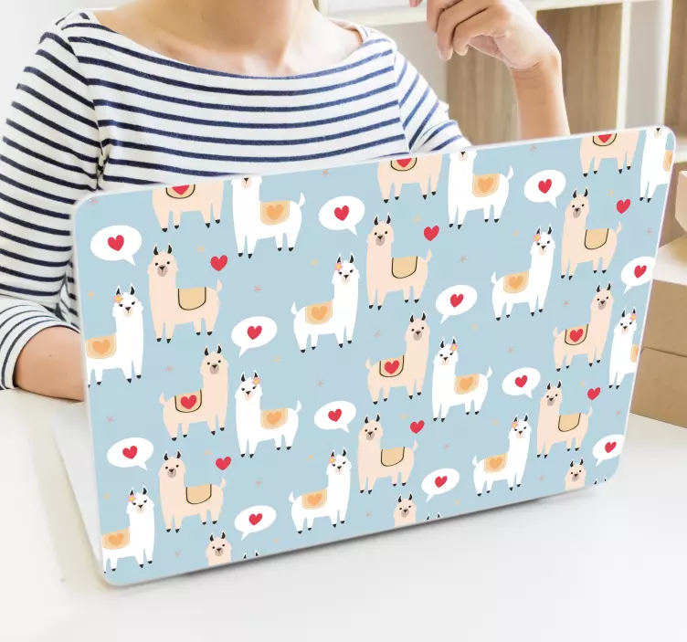 Gyvūnų sienos lamos piešinys - „Tenstickers“