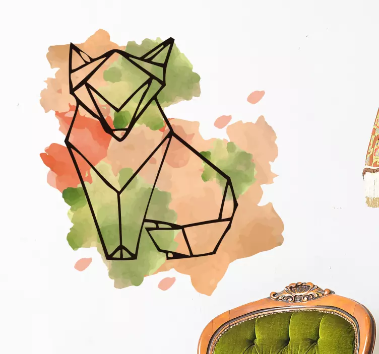 Lapės ir dėmių piešimo sienos lipdukas - „Tenstickers“