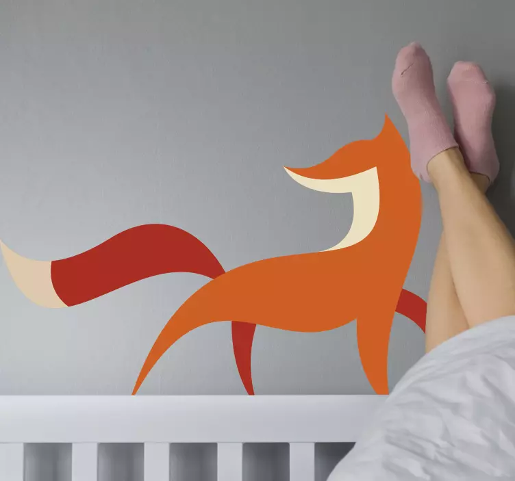 Lapės logotipas laukinių gyvūnų lipdukas - „Tenstickers“