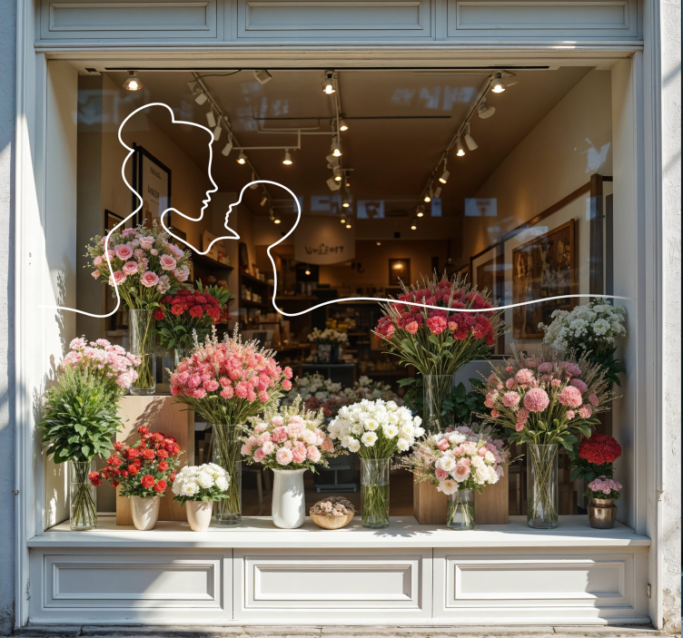 Linijinio meno mama lipdukas vitrinoms - „Tenstickers“